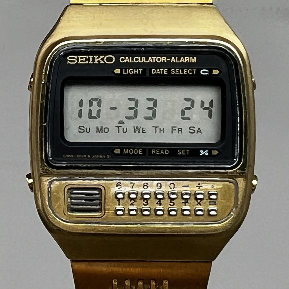 Seiko Calculator Alarm With Seiko Calculator Pen 33mm Watch C359-5019